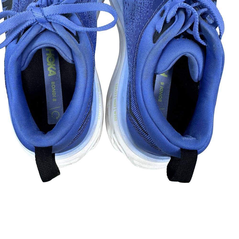 Hoka Bondi 8 Women Running Shoes Blue 1127952 SCS Size 7B Sneakers - Picture 6 of 10